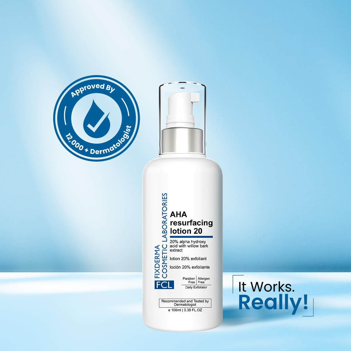 Fixderma Cosmetic Laboratories (FCL) AHA 20% Lotion, 100 ml, Pack of 1 Fixderma Cosmetic Laboratories (FCL) AHA 20% Lotion, 100 ml, Pack of 1