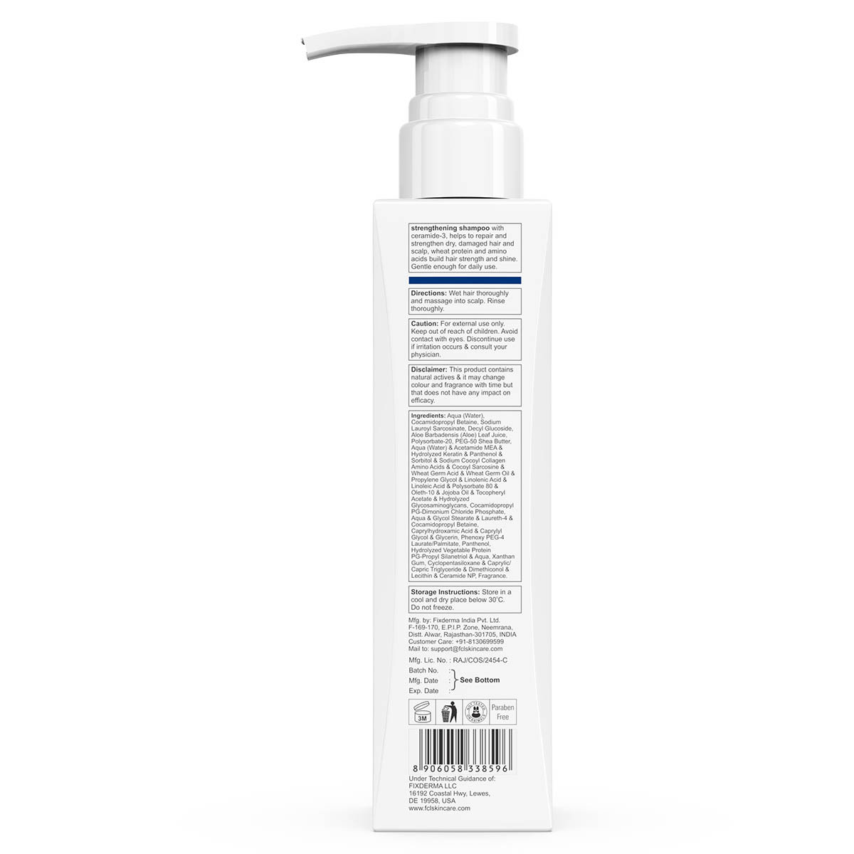 Fixderma Cosmetic Laboratories (FCL) Strengthening Shampoo, 200 ml, Pack of 1 Fixderma Cosmetic Laboratories (FCL) Strengthening Shampoo, 200 ml, Pack of 1