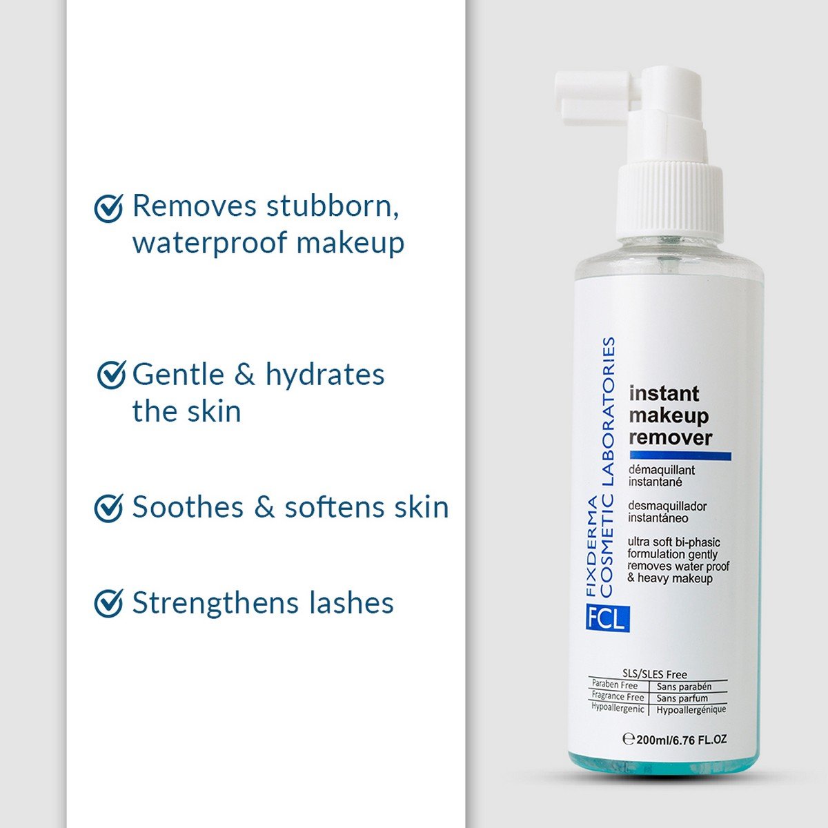 Fixderma Instant Makeup Remover 200 ml, Pack of 1 Fixderma Instant Makeup Remover 200 ml, Pack of 1