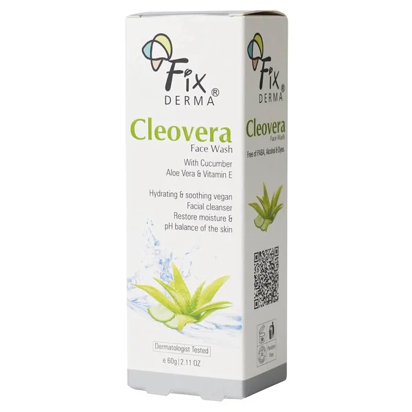Fixderma Cleovera & Cucumber Face Wash, 60 gm