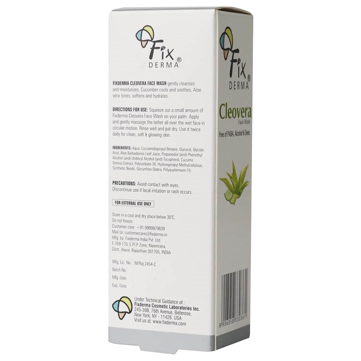 Fixderma Cleovera & Cucumber Face Wash, 60 gm, Pack of 1 Fixderma Cleovera & Cucumber Face Wash, 60 gm, Pack of 1