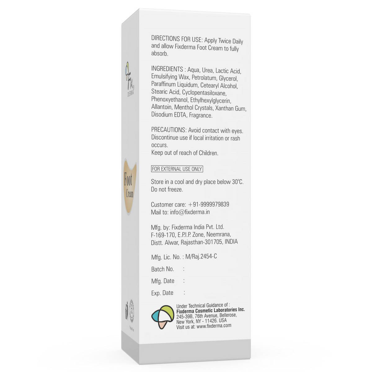 FixDerma Foot Cream, 60 gm, Pack of 1 FixDerma Foot Cream, 60 gm, Pack of 1