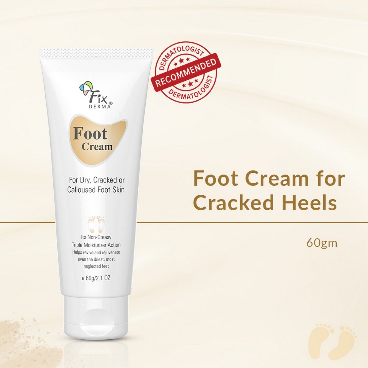 FixDerma Foot Cream, 60 gm, Pack of 1 FixDerma Foot Cream, 60 gm, Pack of 1