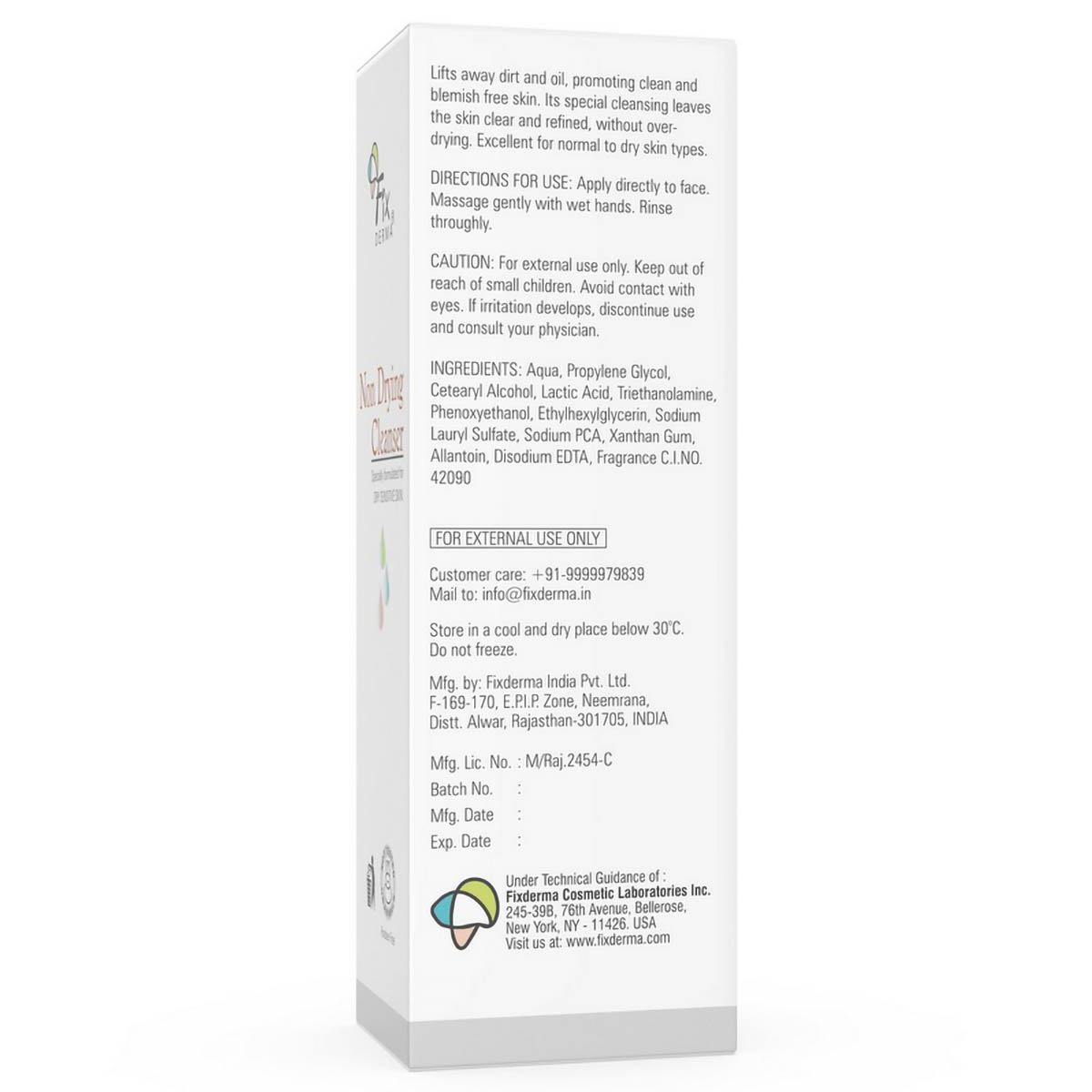 Fixderma Non Drying Cleanser 60 gm, Pack of 1 Fixderma Non Drying Cleanser 60 gm, Pack of 1