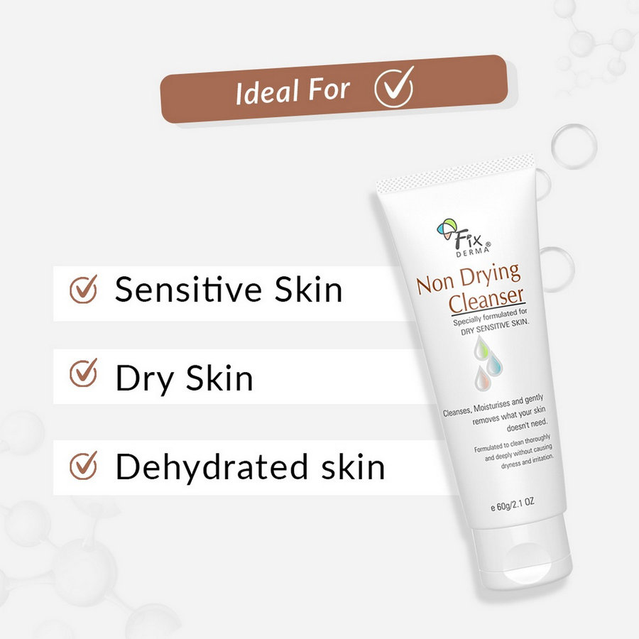 Fixderma Non Drying Cleanser 60 gm, Pack of 1 Fixderma Non Drying Cleanser 60 gm, Pack of 1