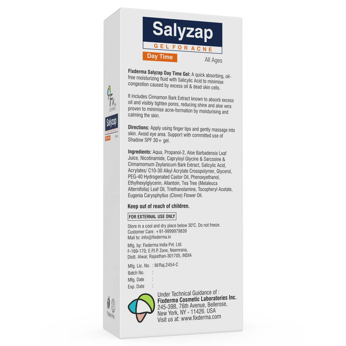 Fixderma Salyzap For Acne Day Time Gel, 20 gm, Pack of 1 Fixderma Salyzap For Acne Day Time Gel, 20 gm, Pack of 1