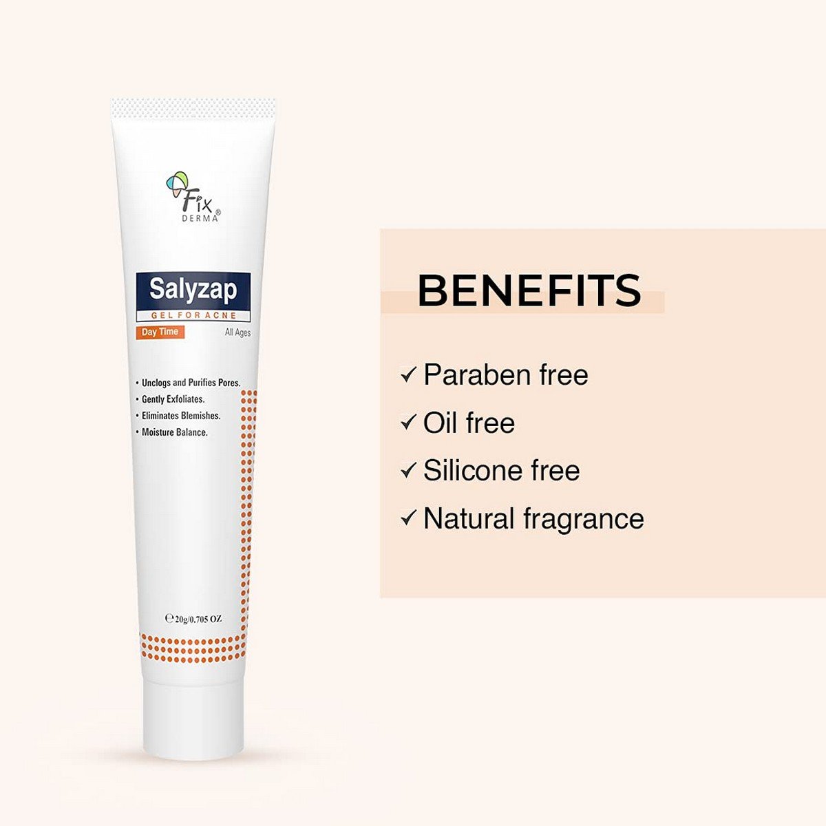 Fixderma Salyzap For Acne Day Time Gel, 20 gm, Pack of 1 Fixderma Salyzap For Acne Day Time Gel, 20 gm, Pack of 1