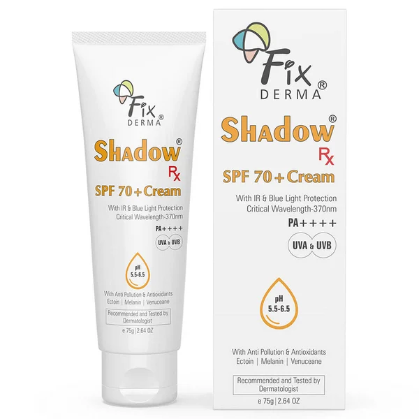 Fixderma Shadow SPF 70+ PA++++ Cream, 75 gm, Pack of 1