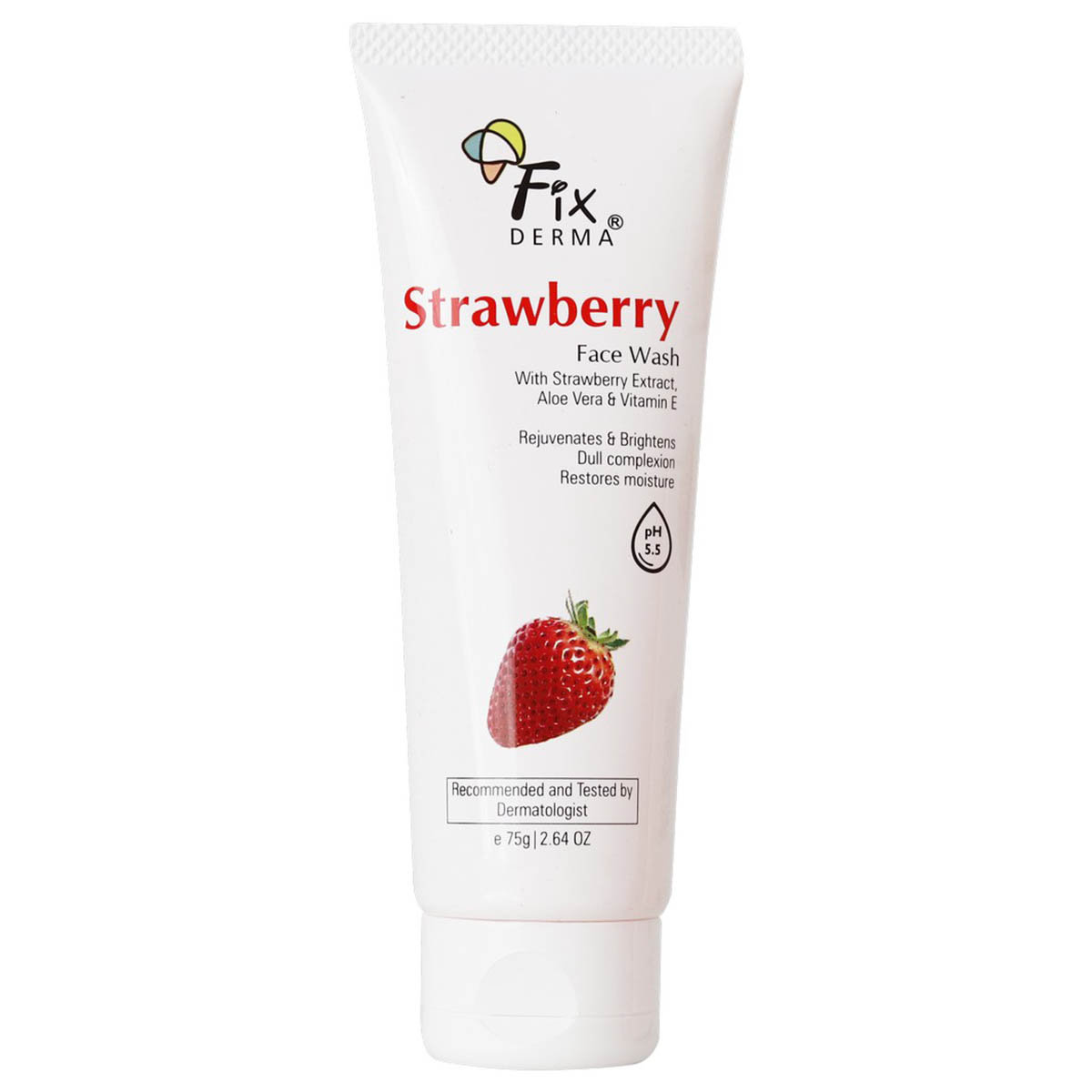 Fixderma Strawberry Face Wash 75 gm, Pack of 1 Fixderma Strawberry Face Wash 75 gm, Pack of 1