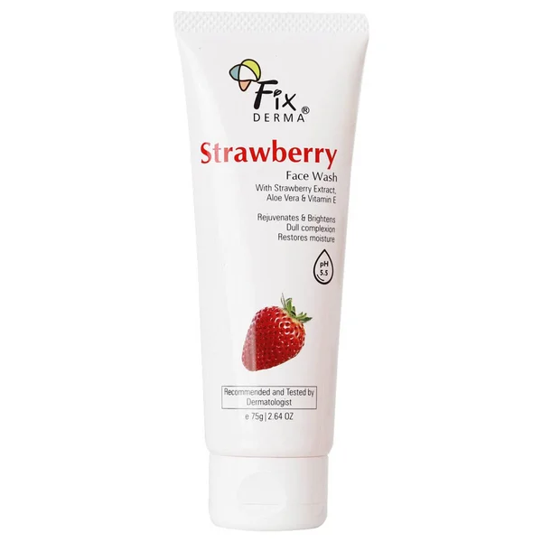 Fixderma Strawberry Face Wash, 75 gm