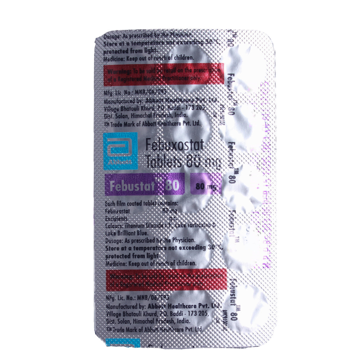 Febustat 80 Tablet 15's, Pack of 15 TABLETS Febustat 80 Tablet 15's, Pack of 15 TABLETS