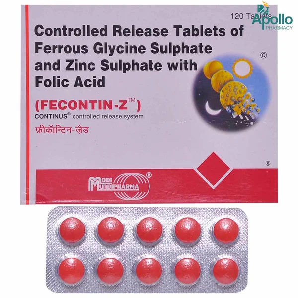Fecontin-Z Tablet 10's