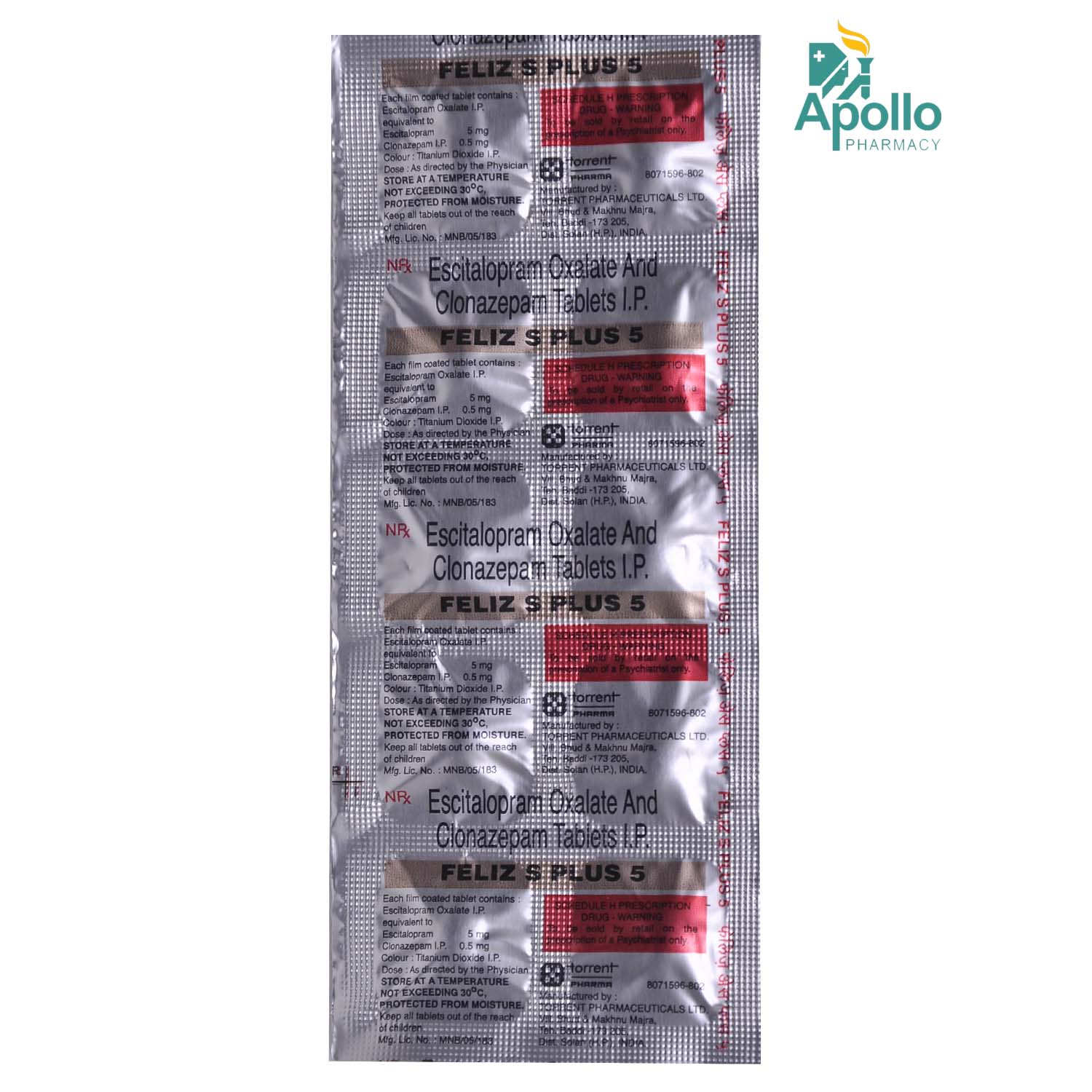 Feliz S Plus 5 Tablet 10's, Pack of 10 TABLETS Feliz S Plus 5 Tablet 10's, Pack of 10 TABLETS