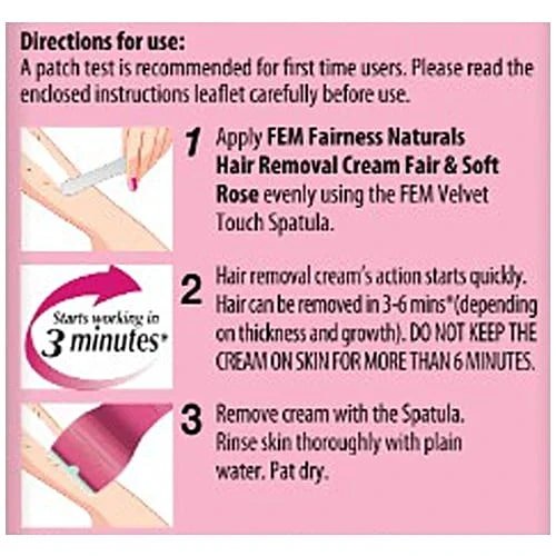 Fem Fair & Soft Rose Hair Removal Cream for Sensitive Skin, 25 gm, Pack of 1 Fem Fair & Soft Rose Hair Removal Cream for Sensitive Skin, 25 gm, Pack of 1