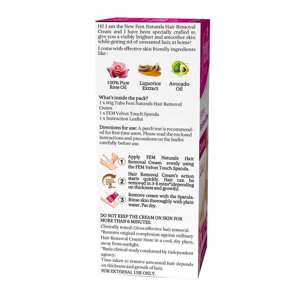 Fem Rose Hair Removal Cream for Sensitive Skin, 60 gm, Pack of 1 Fem Rose Hair Removal Cream for Sensitive Skin, 60 gm, Pack of 1