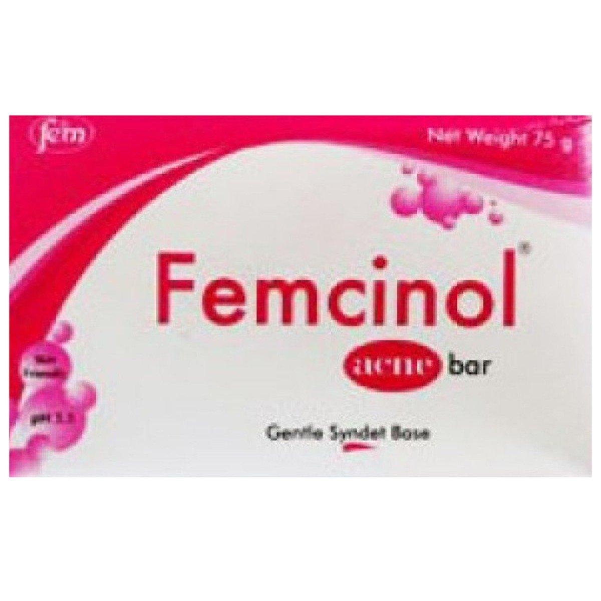 Femcinol Acne Soap 75 gm | For Acne, Pack of 1 Femcinol Acne Soap 75 gm | For Acne, Pack of 1