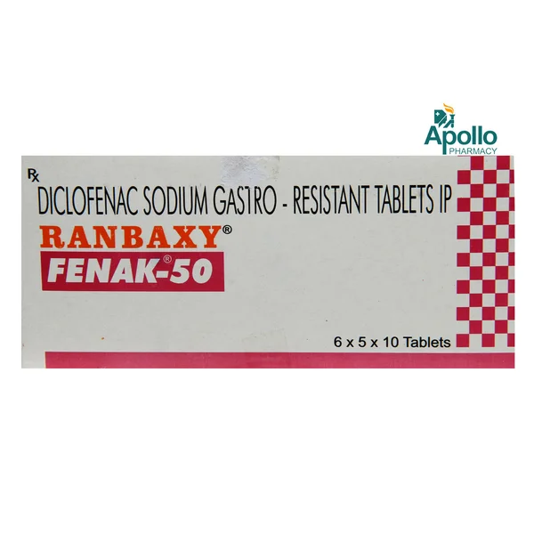 Fenak 50 mg Tablet 10's