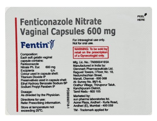 Fentin Vaginal Capsule 1's, Pack of 1 CAPSULE Fentin Vaginal Capsule 1's, Pack of 1 CAPSULE