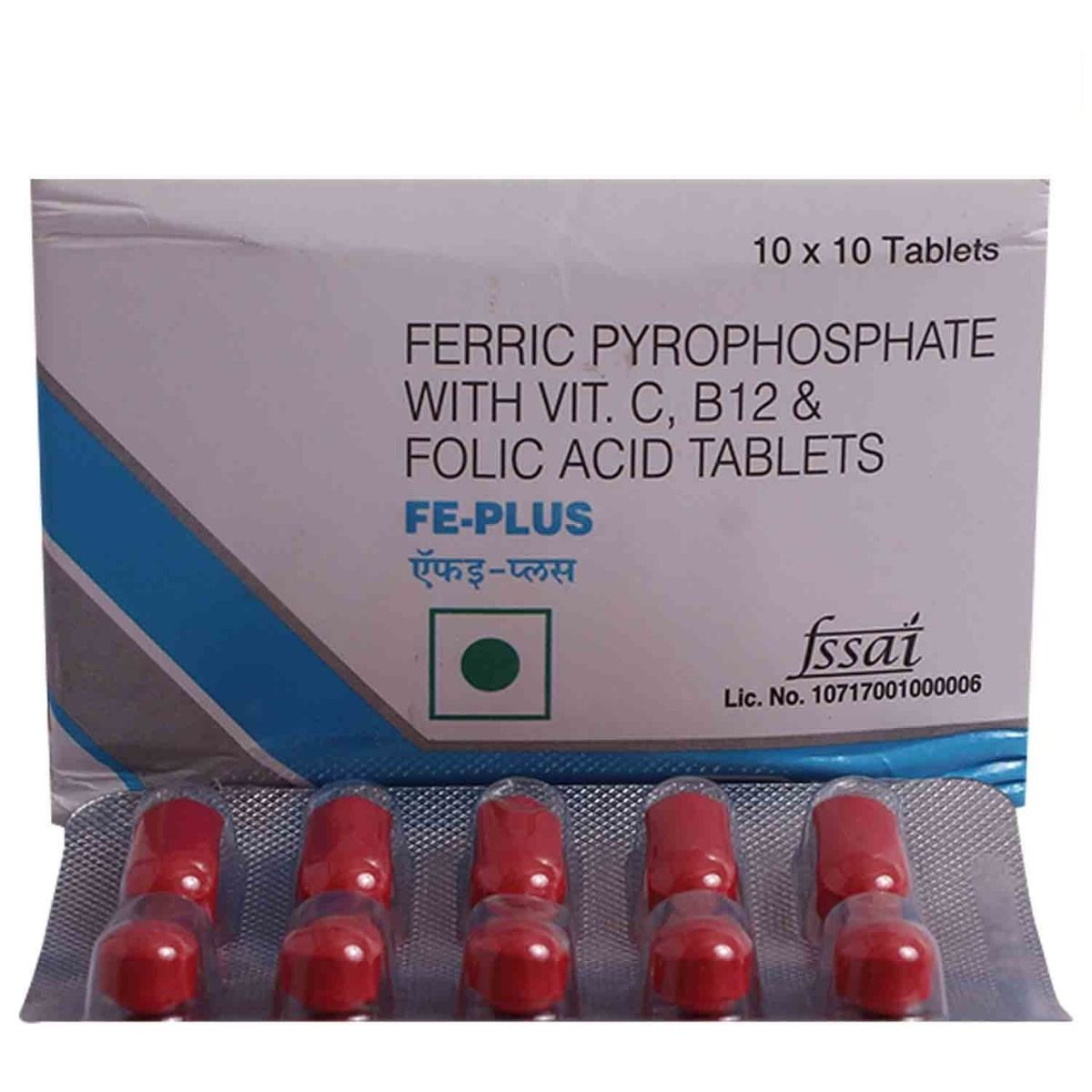 Fe Plus Tablet 10's, Pack of 10 TabletS Fe Plus Tablet 10's, Pack of 10 TabletS