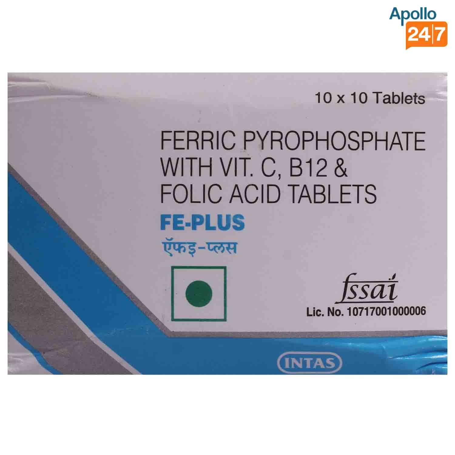 Buy Fe Plus Tablet 10's Online