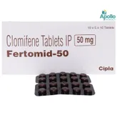 Fertomid-50 Tablet 10's, Pack of 10 TABLETS