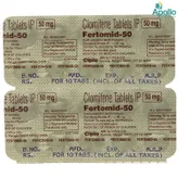 Fertomid-50 Tablet 10's, Pack of 10 TABLETS