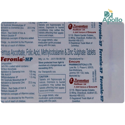 Feronia HP Tablet 10's, Pack of 10 TABLETS