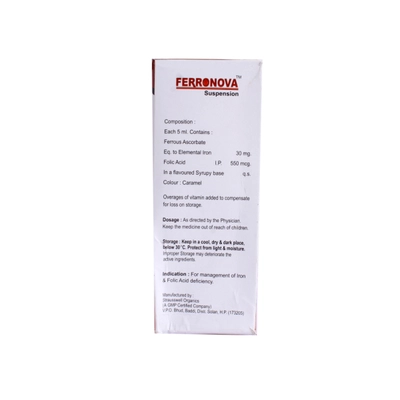 Ferronova Suspension 150 ml, Pack of 1 SUSPENSION