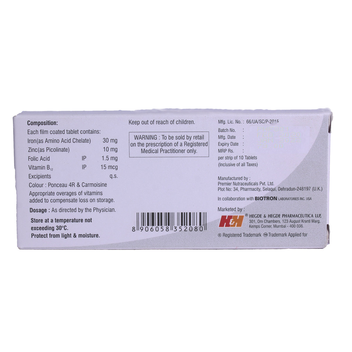 Ferhance Tablet 10's, Pack of 10 TABLETS Ferhance Tablet 10's, Pack of 10 TABLETS