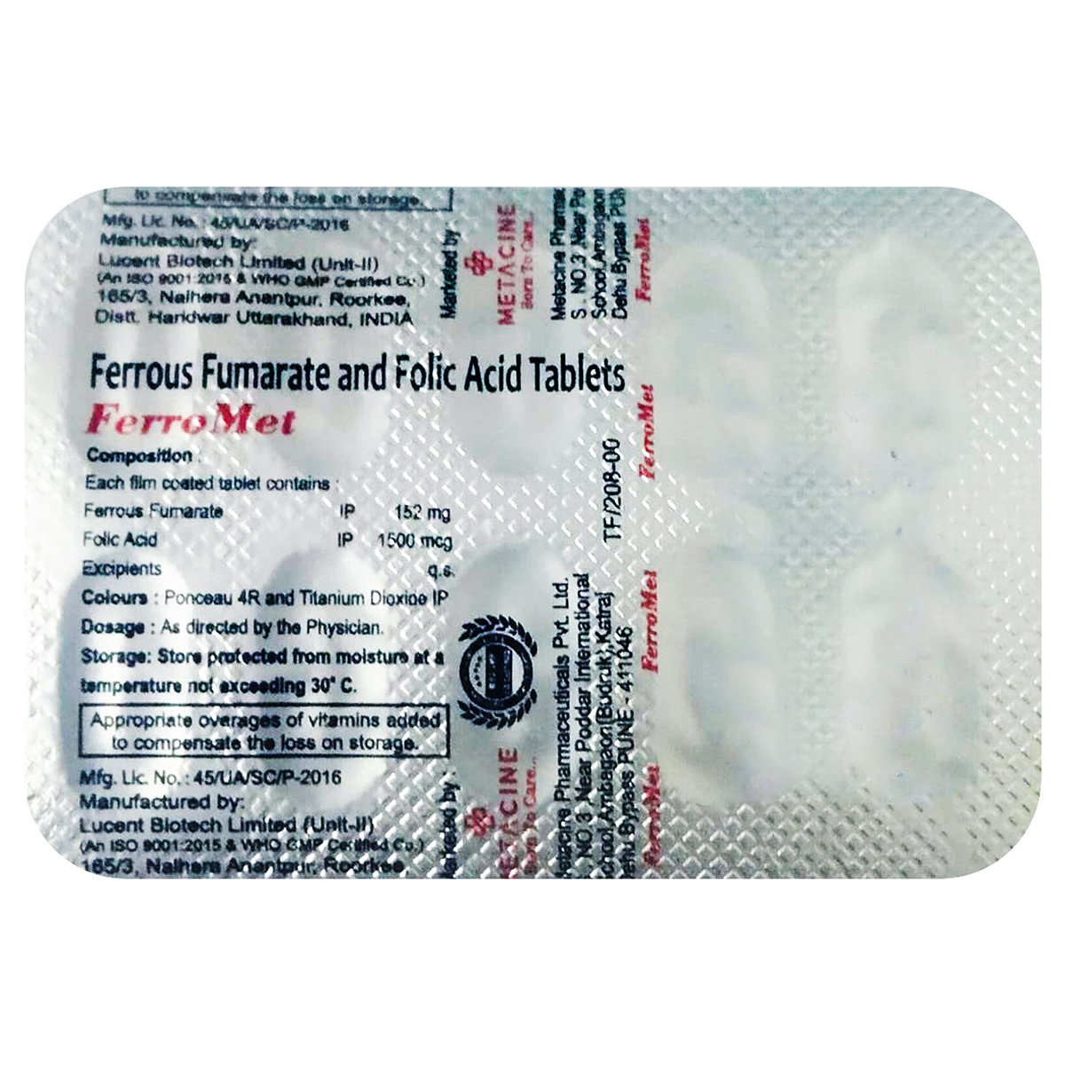 Ferromet Tablet 10's, Pack of 10 Ferromet Tablet 10's, Pack of 10