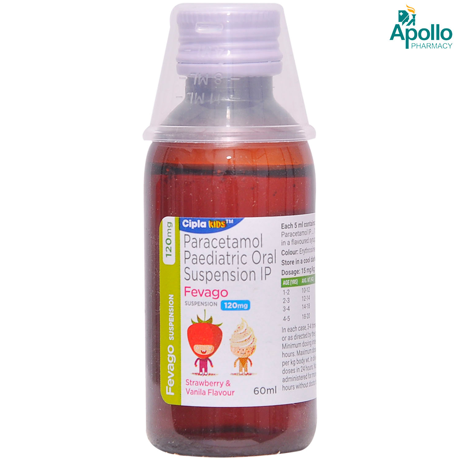 Fevago Suspension 60 ml, Pack of 1 SUSPENSION Fevago Suspension 60 ml, Pack of 1 SUSPENSION