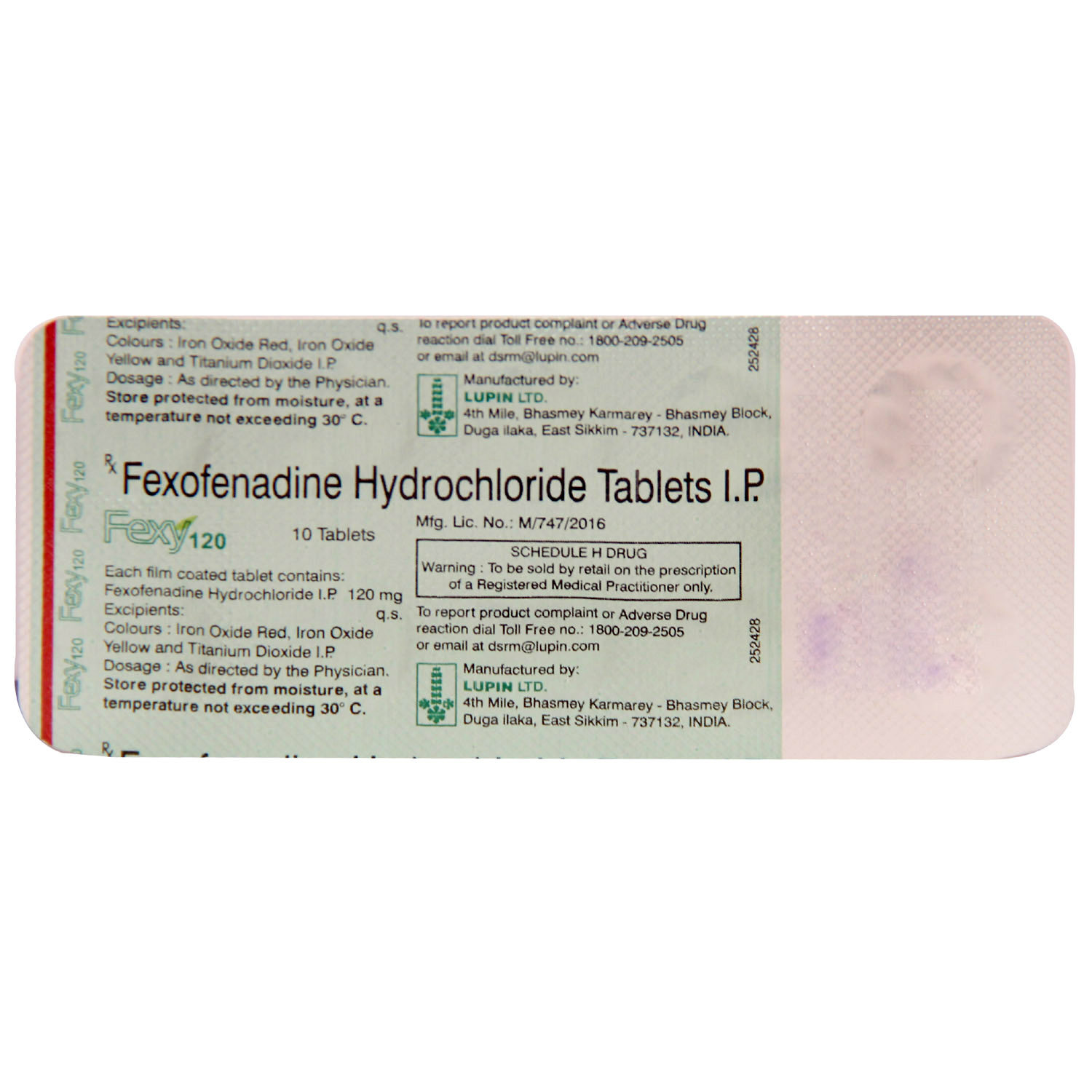 Fexy 120 Tablet 10's, Pack of 10 TABLETS Fexy 120 Tablet 10's, Pack of 10 TABLETS