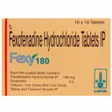 Fexy 180 Tablet 10's, Pack of 10 TABLETS