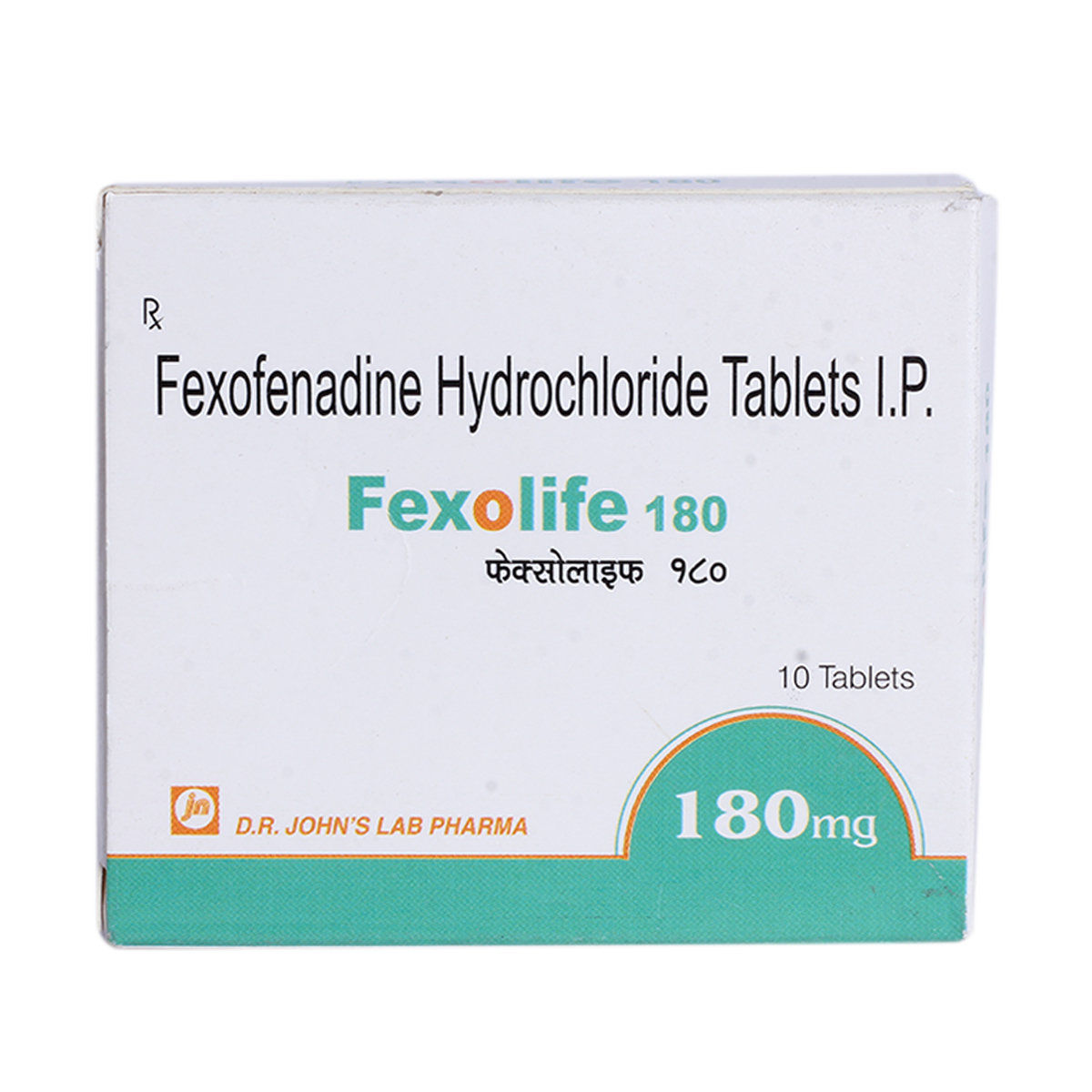 Fexolife 180 mg Tablet 10's, Pack of 10 TabletS Fexolife 180 mg Tablet 10's, Pack of 10 TabletS