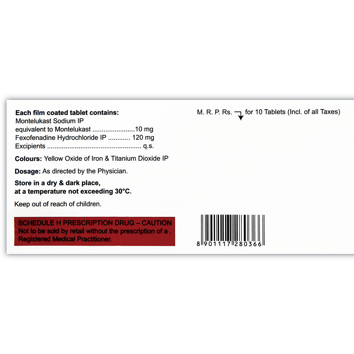 Fexigra M 10/120 Tablet 10's, Pack of 10 TabletS Fexigra M 10/120 Tablet 10's, Pack of 10 TabletS