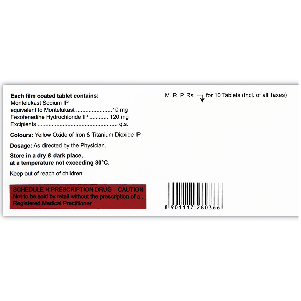 Fexigra M 10/120 Tablet 10's, Pack of 10 TabletS Fexigra M 10/120 Tablet 10's, Pack of 10 TabletS