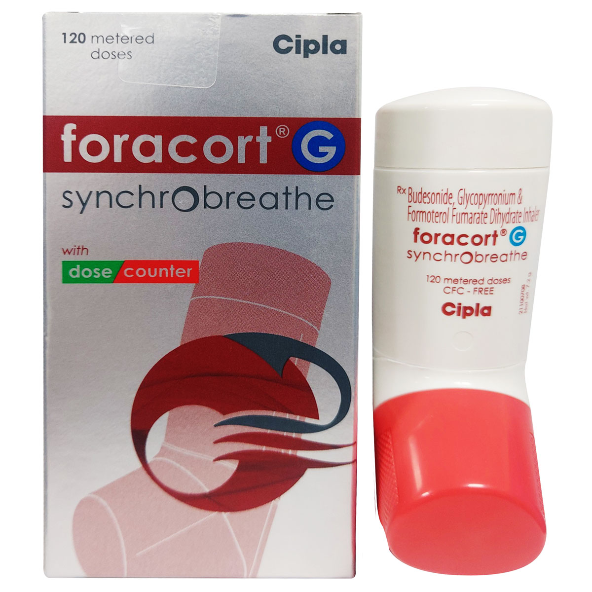 Foracort G Synchrobreathe Inhaler 120 mdi Foracort G Synchrobreathe Inhaler 120 mdi