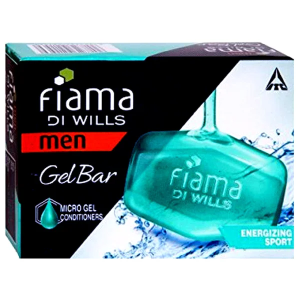 Fiama Di Wills Energizing Sport Gel Bar 125 gm | With Microgel Conditioners | For Soft &amp; Energised Skin | For Men, Pack of 1