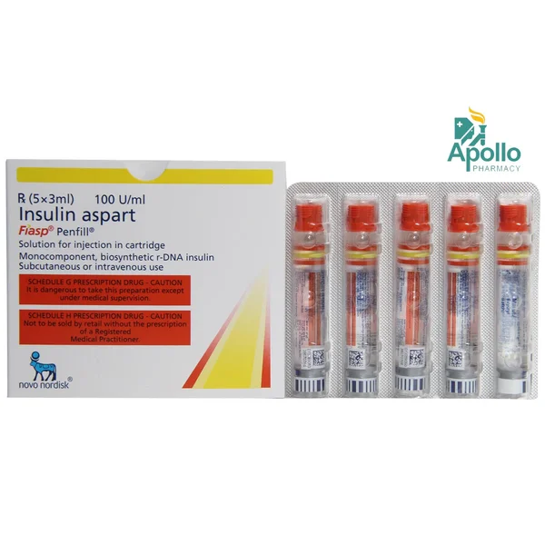 Fiasp 100IU/ml Penfill 3 ml, Pack of 1 Injection