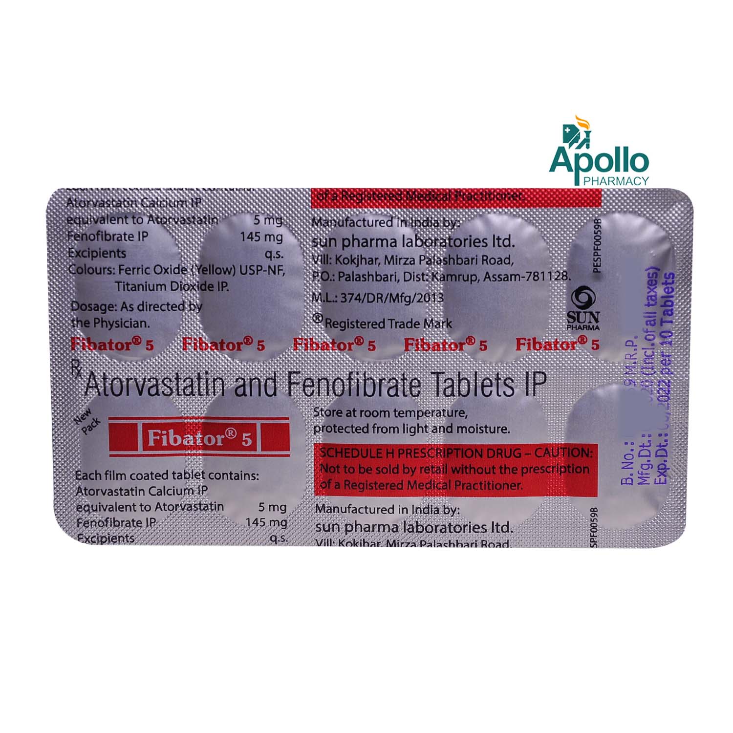 Fibator 5 Tablet 10's, Pack of 10 TABLETS Fibator 5 Tablet 10's, Pack of 10 TABLETS