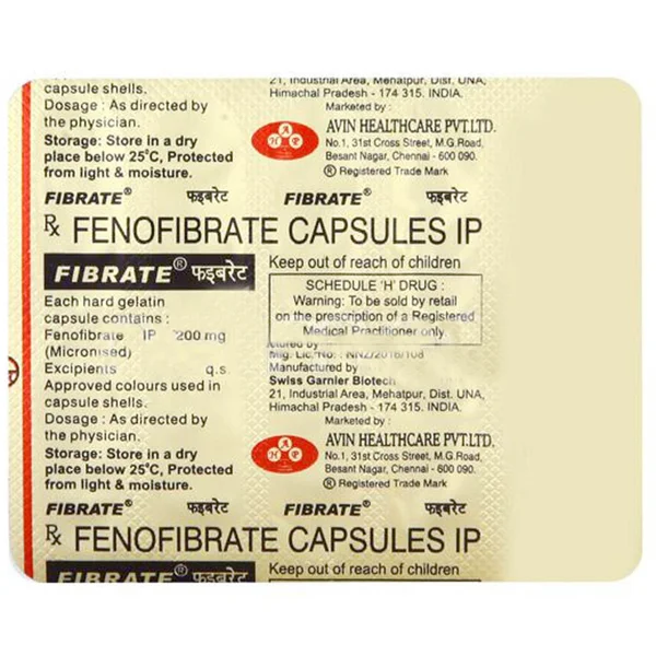 Fibrate Capsule 10's, Pack of 10 CAPSULES