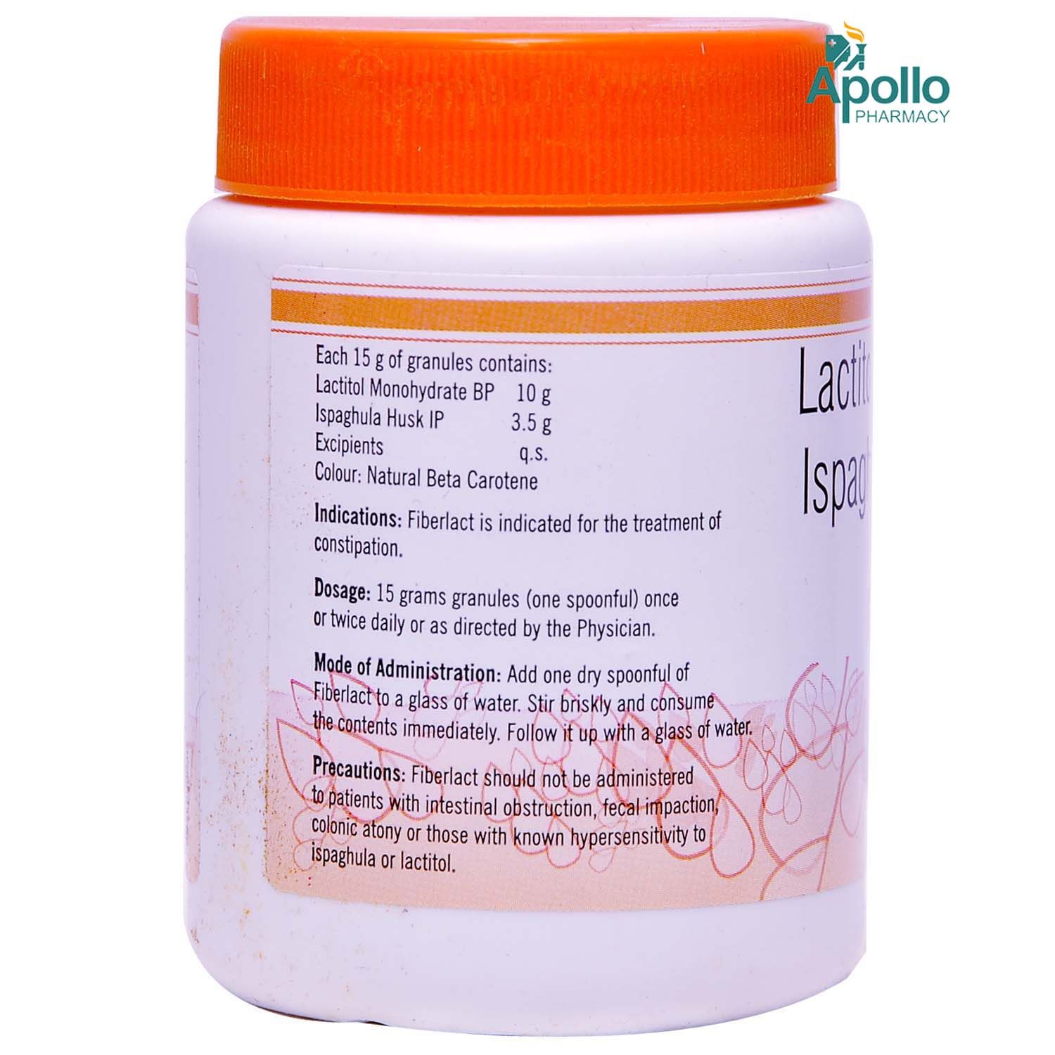 Fiberlact Granules 90 gm Price, Uses, Side Effects, Composition Apollo Pharmacy