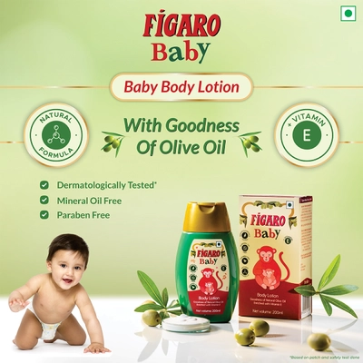 Figaro Baby Body Lotion, 200 ml, Pack of 1