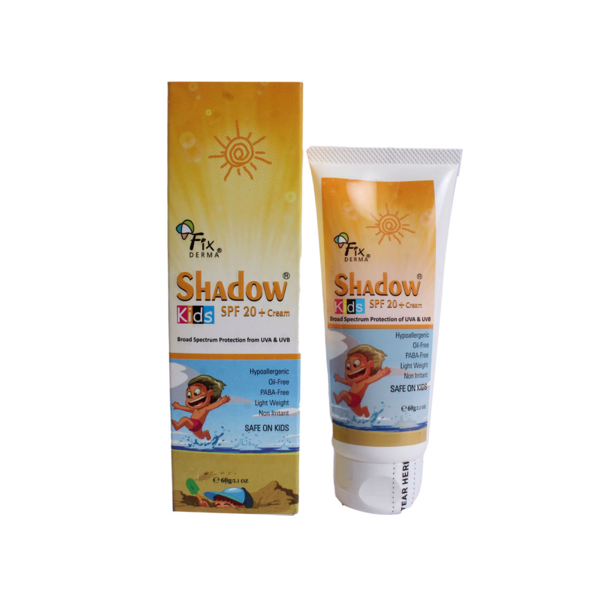 Buy Fix Derma Shadow Kids Spf 20+ Cream 60gm Online