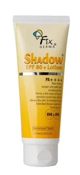 Fixderma Shadow SPF 80+ Sunscreen Lotion 75 ml, Pack of 1