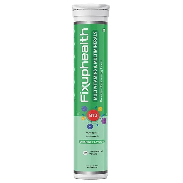 Fixuphealth Multivitamins Orange Flavour Tablet 20's