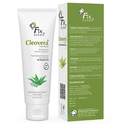 Fix Derma Cleovera Face Wash, 75 gm, Pack of 1