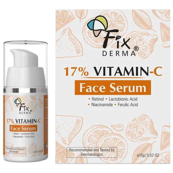 Fix Derma 17% Vitamin-C Face Serum, 15 gm