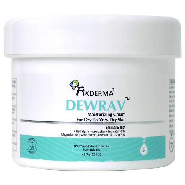 Fixderma Dewrav Ph5.5 Moisturizing Face & Body Cream, 250 gm