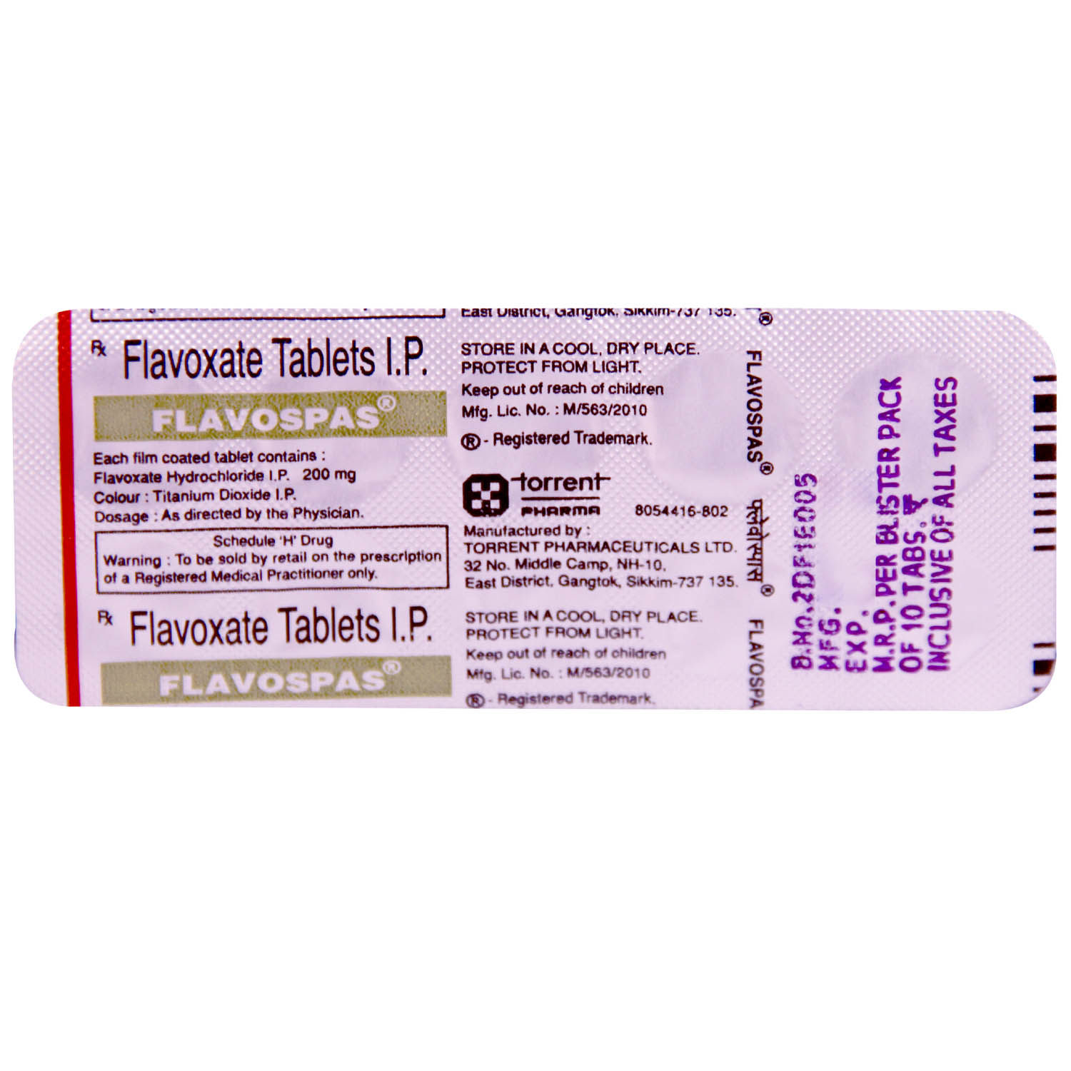 Flavospas Tablet 10's, Pack of 10 TABLETS Flavospas Tablet 10's, Pack of 10 TABLETS